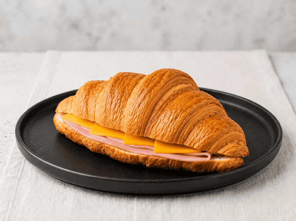 four-floor-pizza-croissant-ham-cheddar