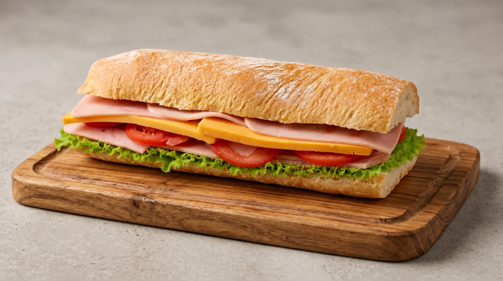 ham-baguette-four-floor-pizza
